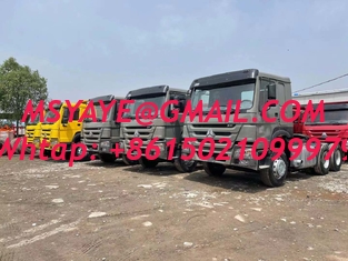 2021 made in china tractor head 6*4 10 Tires Sinotruck Howo tipper 10 ton  tractor dump truck