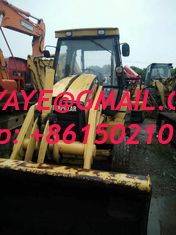 China 2010 usa Used  front end loader heavy machinery CAT backhoe loader 416 420e yellow skid steer loader supplier