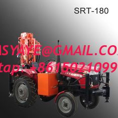 China 100m 120m 150m wheel tracto WATER WELL DRILLING RIG  shallow  water well drilling equipment trailer mounted drilling supplier
