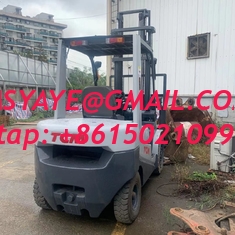 Used Tcm Forklift 3 Ton, Fd30 Diesel Manual Forklift 4.5m Stages with Side Shift for Sale