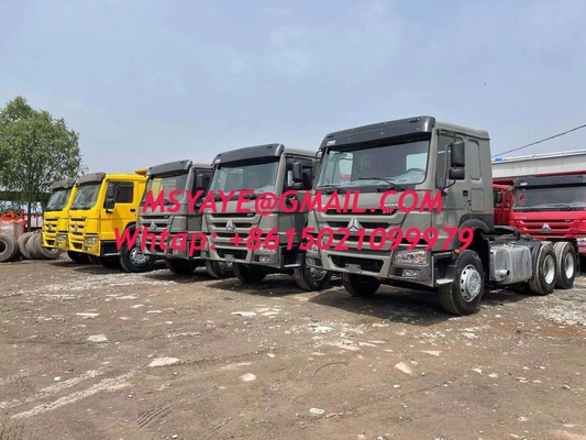 2021 made in china tractor head 6*4 10 Tires Sinotruck Howo tipper 10 ton  tractor dump truck