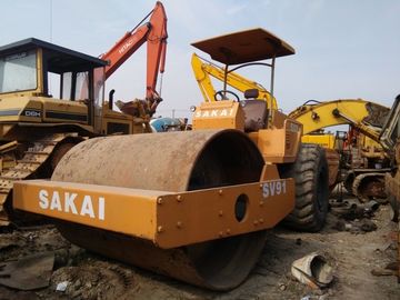 used compactor  SAKAI used road roller Model SV90 SV91 made in Japan Vibratory Smooth Drum Roller  used in shanghai