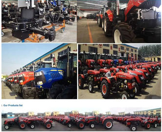 Factory Supply 4*4 Wheeled 35HP 45HP 55HP 60HP 4WD Walking Diesel transmission box fuel diesel tractor with front end lo