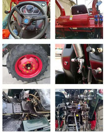 Factory Supply 4*4 Wheeled 35HP 45HP 55HP 60HP 4WD Walking Diesel transmission box fuel diesel tractor with front end lo