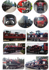 4wd 4*4 used farm tractors with loaders flat tyre  steering hydraulic tractor with front end loader tractor