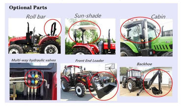 4wd 4*4 used farm tractors with loaders flat tyre  steering hydraulic tractor with front end loader tractor