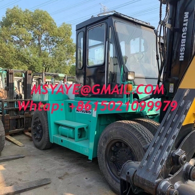 Used Mitsubshi Fd120 12 Ton Diesel Forklift with Side Shift and Long Fork