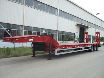 60 ton low bed Semi-trailer with tri-axle and extendable side
